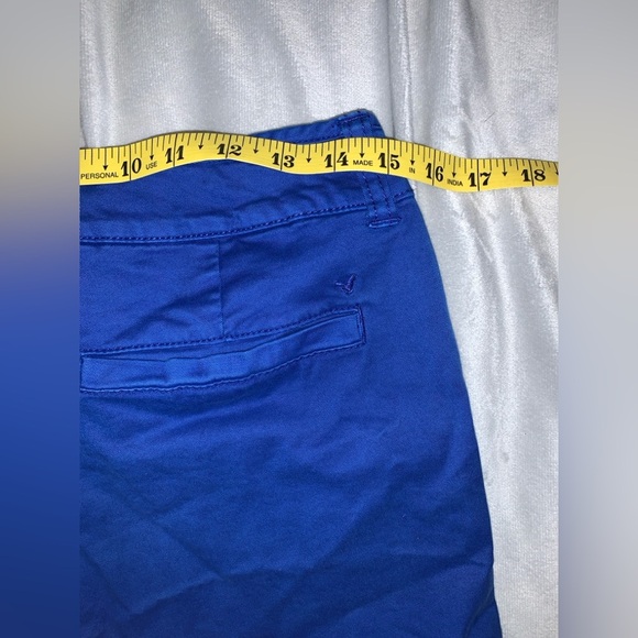 American eagle cobalt Blue Women's midi stretch Shorts size 6 - Picture 3 of 5